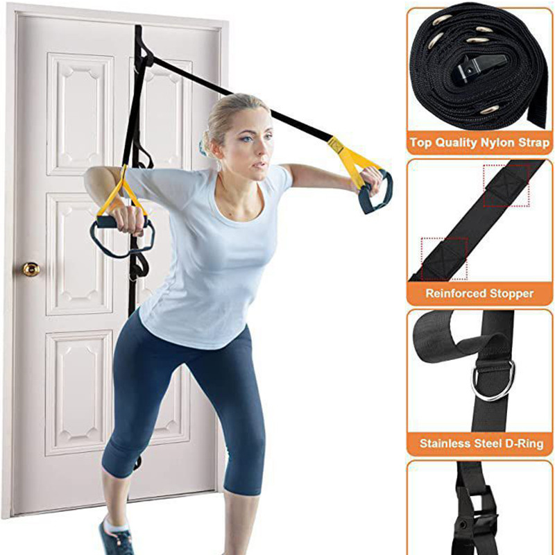 Upgrade Door Anchor Strap Resistance Bands Anchor Gym Attachment Portable Door Band Resistance Exercises