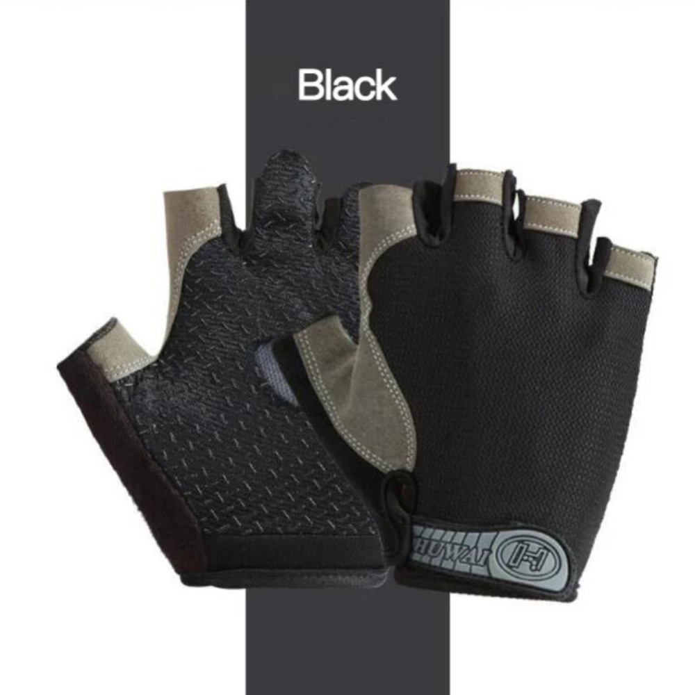 Gym Gloves Fingerless Gloves Anti-Slip Shock-Absorbing Breathable Gloves for Training Lifting Weight Cycling Performance