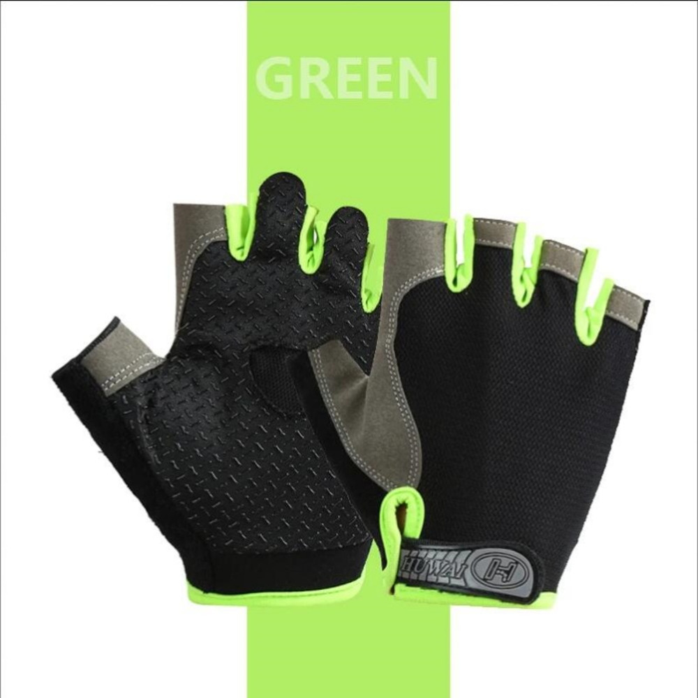 Gym Gloves Fingerless Gloves Anti-Slip Shock-Absorbing Breathable Gloves for Training Lifting Weight Cycling Performance