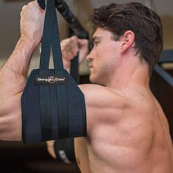 home gym exerciser ab sling straps 1 pair padded, hanging leg raises fitness gear, muscle training belt support