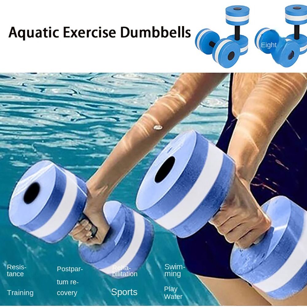 Water Sports Aerobic Fitness Equipment, Multicolor EVA Water Dumbbell, Pool Floating Dumbbell Aquatic Exercise