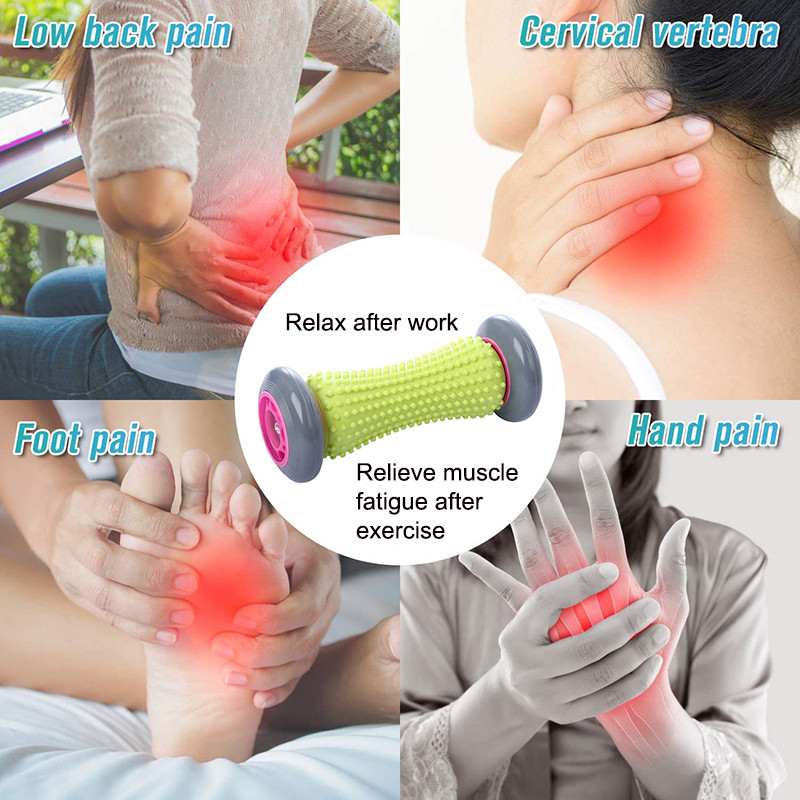 Reflexology Foot Massager Roller, Heel Arch Pain Therapy, Trigger Point Deep Tissue Recovery