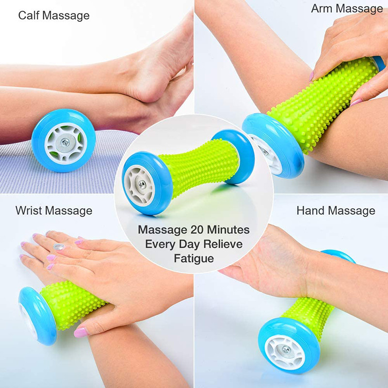 Reflexology Foot Massager Roller, Heel Arch Pain Therapy, Trigger Point Deep Tissue Recovery