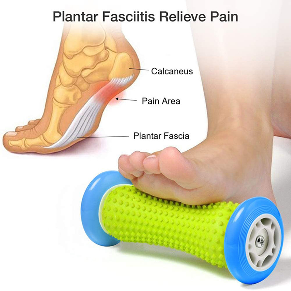 Reflexology Foot Massager Roller, Heel Arch Pain Therapy, Trigger Point Deep Tissue Recovery