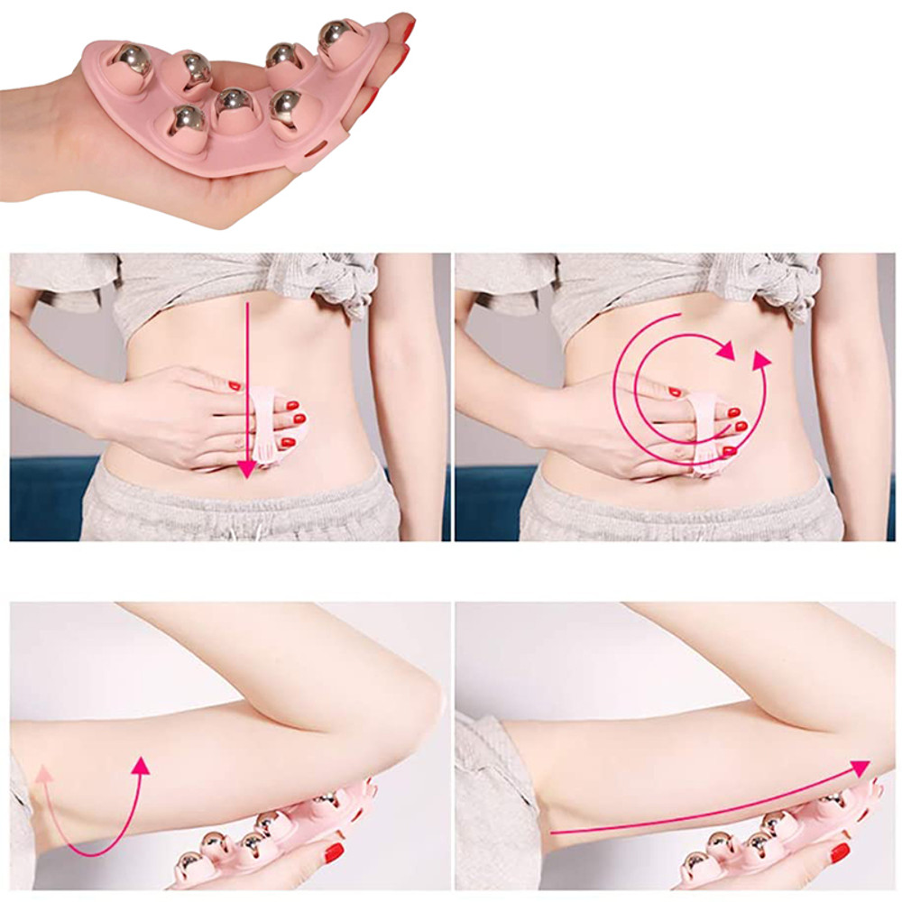 Meridian Stovepipe Brush AntiCellulite Body Massage Roller Ball Glove For Neck Back Shoulder Leg Pa 1