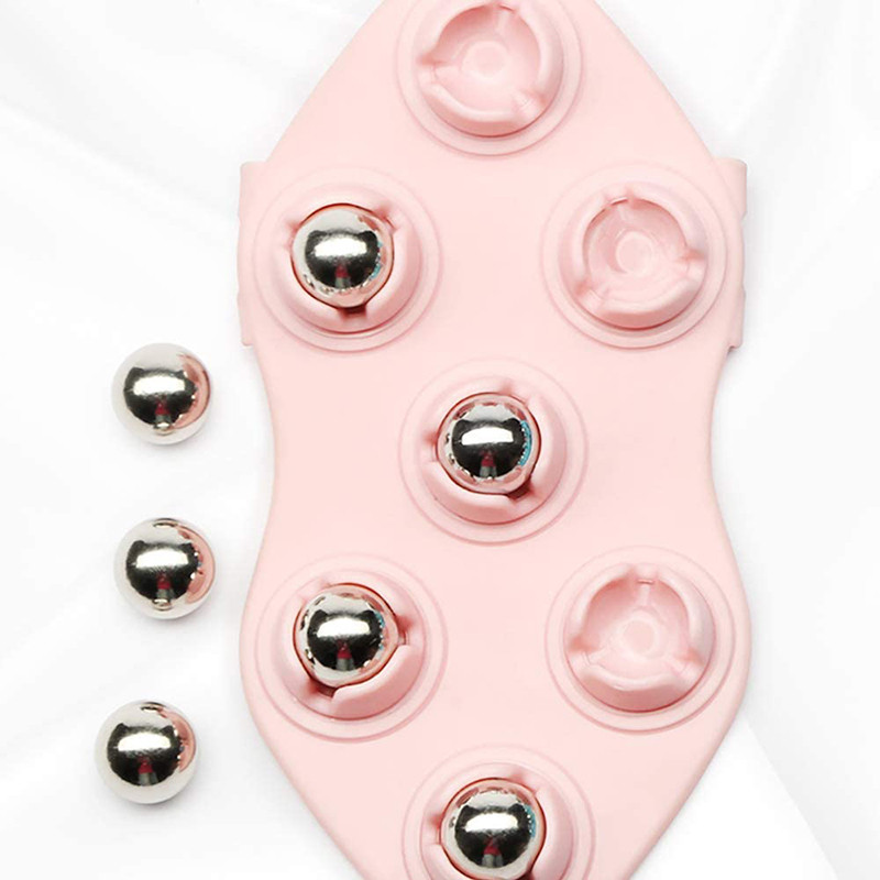 Meridian Stovepipe Brush AntiCellulite Body Massage Roller Ball Glove For Neck Back Shoulder Leg Pa 2