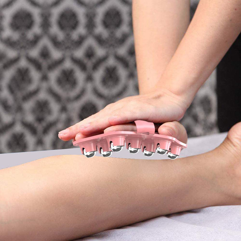 Meridian Stovepipe Brush AntiCellulite Body Massage Roller Ball Glove For Neck Back Shoulder Leg Pa 4