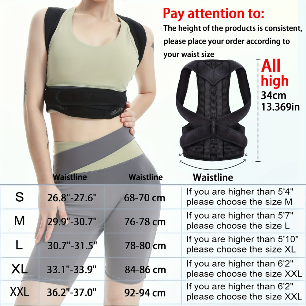 Shoulder And Waist Support Straps Adjustable Back Posture Corrector For Children To Relieve Back Pa 1
