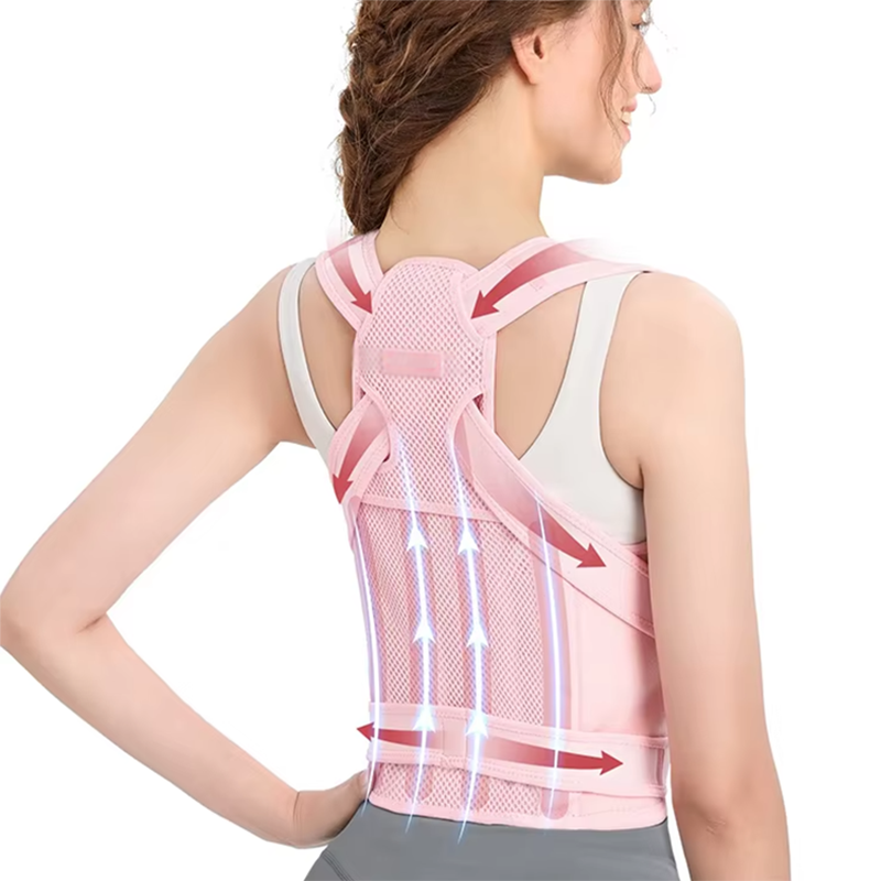 Adjustable Shoulder Straightener, Back Brace Posture Corrector for Women, Support for Upper and Lower Back Pain Relief