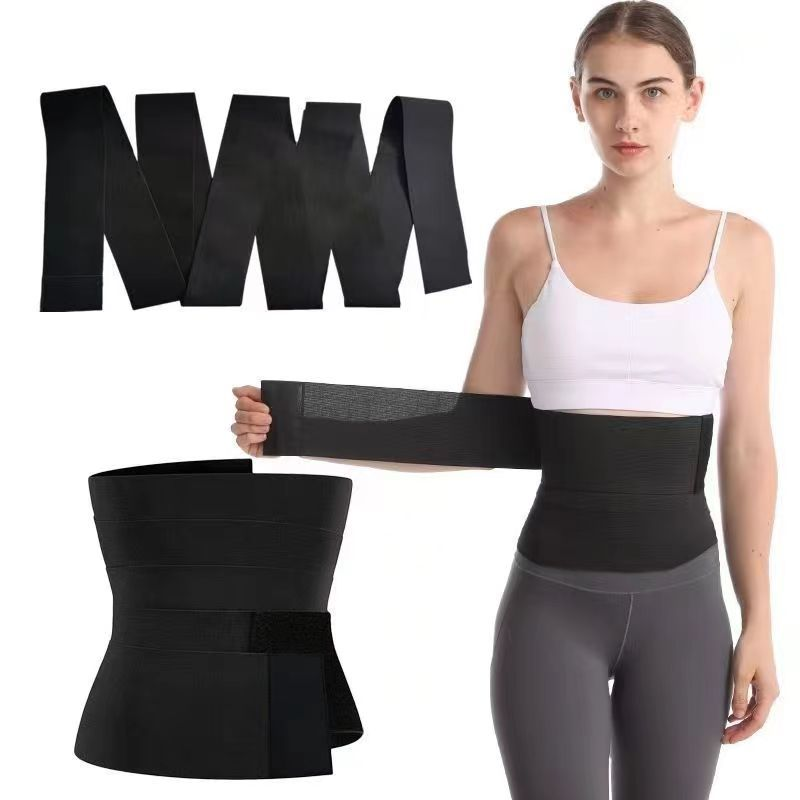 Waist tightening fitness band, elastic bandage for yoga training, wrapping thin waist and abdominal band for exercise