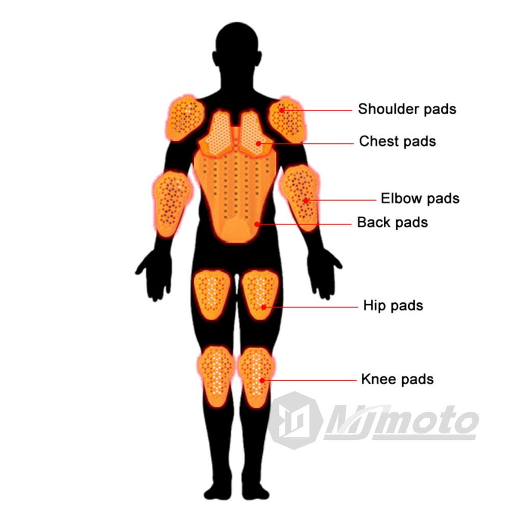 Motorbike Trousers Protective Inner Gear CE Certified Jeans With Knee Pads Hip Protectors Crotch B 2