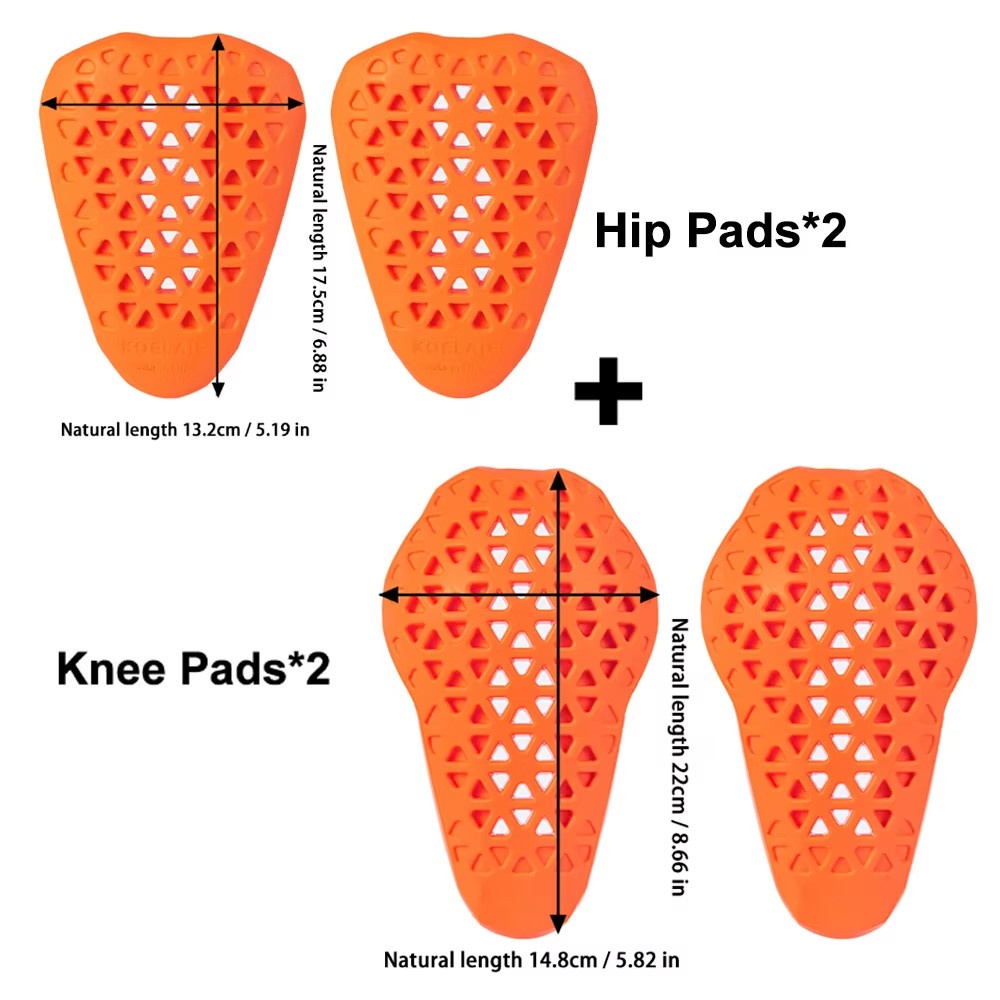 Motorbike Trousers Protective Inner Gear CE Certified Jeans With Knee Pads Hip Protectors Crotch B 8