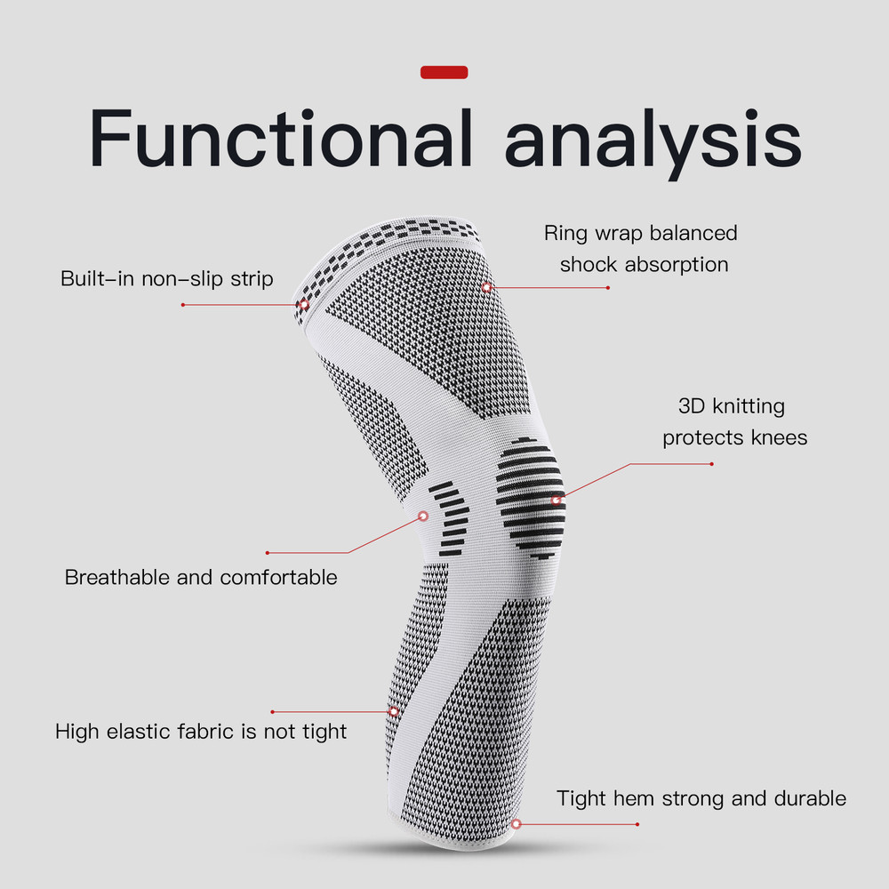 Support Knee Pad Gym Protector, Elastic and Breathable Knee Pad, 1 Piece Compressed Knee Support Sleeve