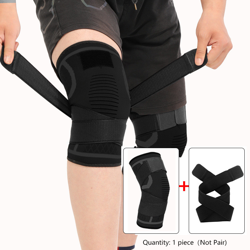 Nylon Sport Knee Brace 1 Piece, Knee Joint Compression for Running, Cycling, Fitness, Weightlifting, Basketball Outdoor