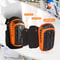 Gel Cushion Knee Pads Work Heavy Duty Support, Anti Slip Straps Kneepads for Construction Gardening Flooring Tile