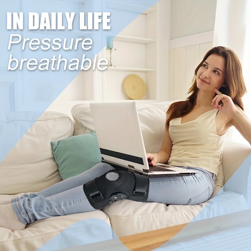 Knee Pad Support For Knee Joint 1pc Adjustable Knee Brace With Side Stabilizers Patella Gel Pads F 2