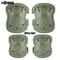 Lightweight Knee & Elbow Pads Set, Military Grade Combat Protection for Airsoft Skateboarding with Adjustable Strap