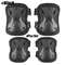 Lightweight Knee & Elbow Pads Set, Military Grade Combat Protection for Airsoft Skateboarding with Adjustable Strap