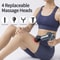 Muscle Percussion Massager for Athletes, Deep Tissue Mini Massage Gun Grey, 6 Speeds & Massage Heads