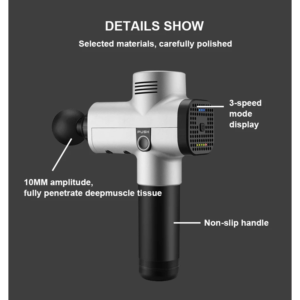 Deep Phoenix A2 Body Massager for Muscle & Back Pain Relief, Exercising, Relaxing, Slimming Shaping Massage Gun