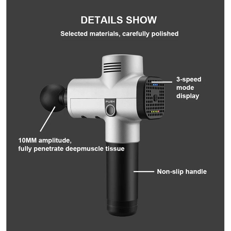 Deep Phoenix A2 Body Massager for Muscle & Back Pain Relief, Exercising, Relaxing, Slimming Shaping Massage Gun