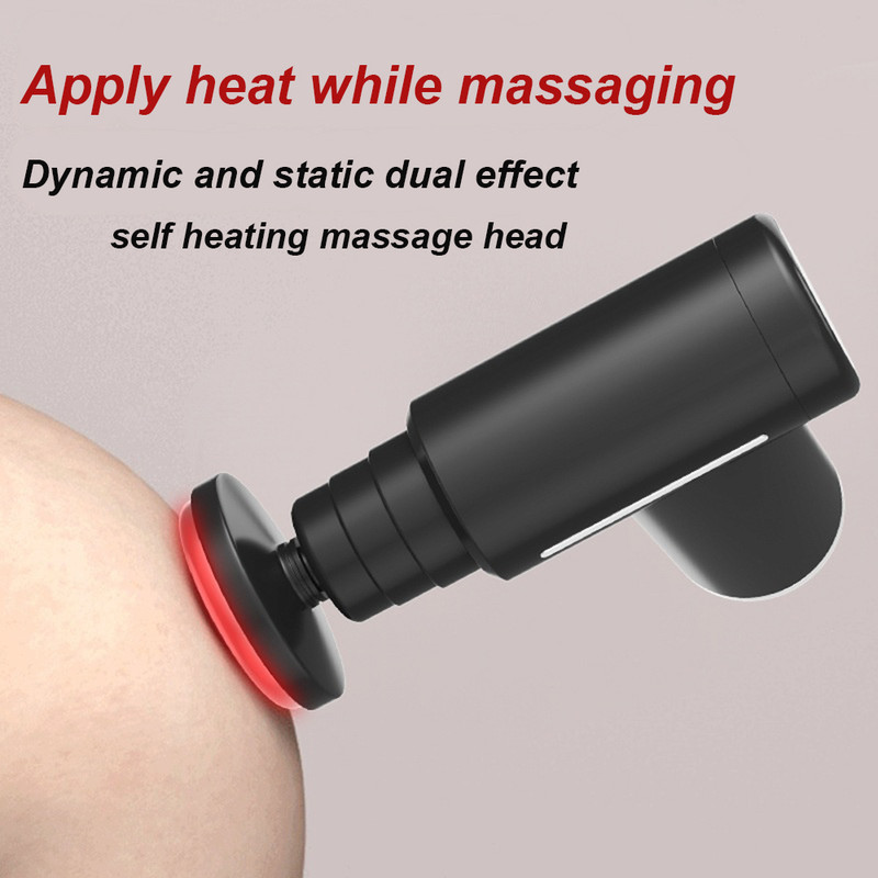 Deep Handheld Percussion Massager For Body, Mini Muscle Massage Gun, Back Neck Leg Cold And Hot Compress Fascia Gun