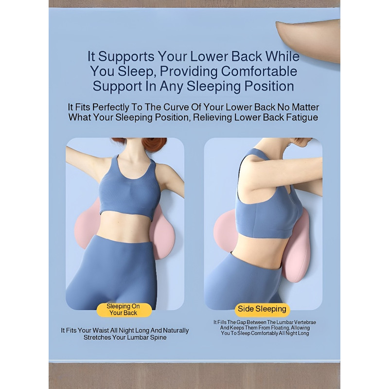 Lumbar Support Bed Cushion, Ergonomic Lumbar Pillow, Sleeping Lumbar Pillow Cushion, Lumbar Protrusion Sleep Special