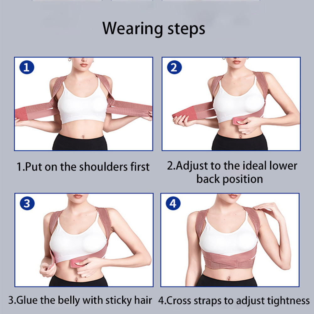 Invisible Posture Correction With Straps, Hunchback Corrector for Adults, Bent Waist, Chest and Neck Forward Tilt