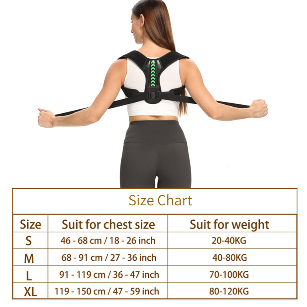 Clavicle Spine Support, Adjustable Back Shoulder Posture Corrector Belt, Upper Back Neck Brace, Reshape Your Body Home