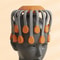 Octopus Scratcher Red Light Vibrator Orange Scalp Massager With 20 Massage Heads For Stress Relief