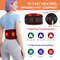 Back Support Belt 3 Levels Red Light Heat Electric Heating Waist Massager With Vibration Hot Compre 1