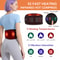 Back Support Belt 3 Levels Red Light Heat Electric Heating Waist Massager With Vibration Hot Compre 1