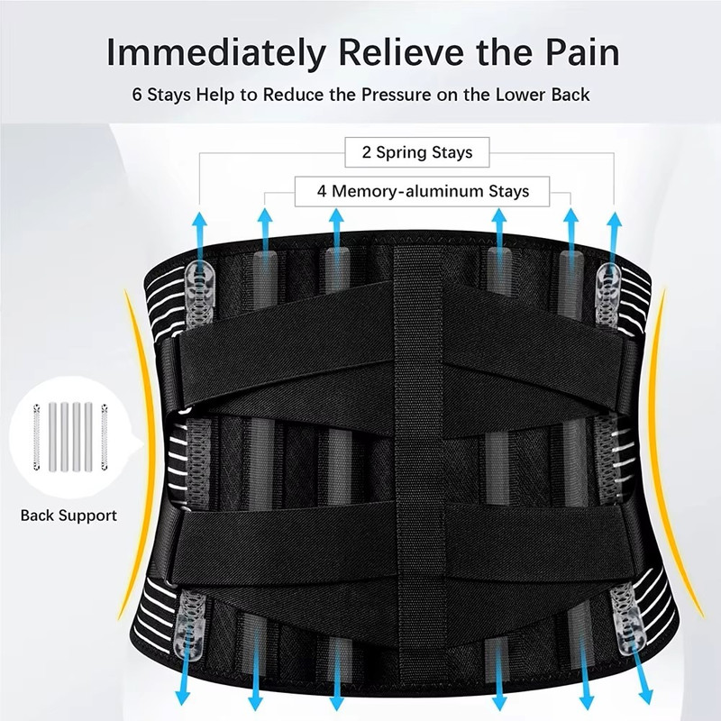 Lumbar Support For Sciatica Relief Back Brace For Lower Back Pain With Breathable Waist Support For 1