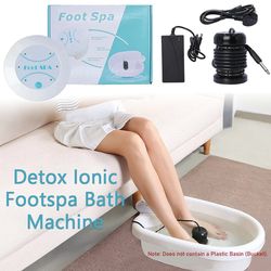 deep tissue clean foot bath spa massager, detox ionic foot spa bath machines, vibration massage care arrays aqua healthy
