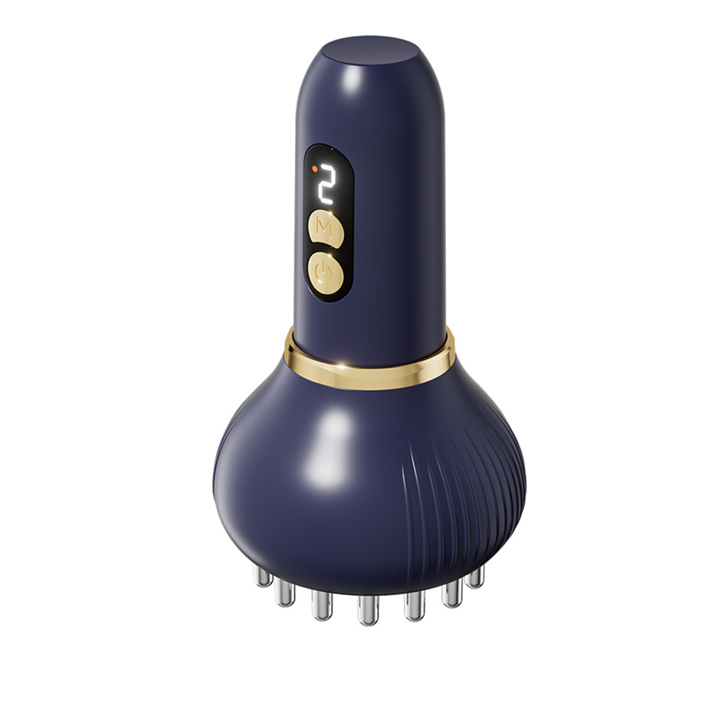 Meridian Massage Brush USB Charging, 9-Speed Heating, Vibration Mode, Massaging Neck, Shoulders, Waist