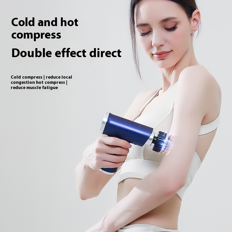 Multifunctional Fascia Gun New Electric Massage Gun Heat Cold Small Quiet Handheld Massager Portabl 2