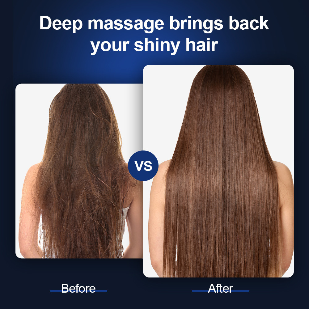 LED Colored Light Hair Comb, Micro Current Massage, Electric Hair Conditioner, Hot Compress, Scalp Care, Radio Frequency