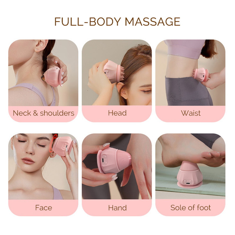 Vibration Fascia Ball, 4-in-1 Electric Body Massager, Neck Back Waist Head Muscle Relaxation