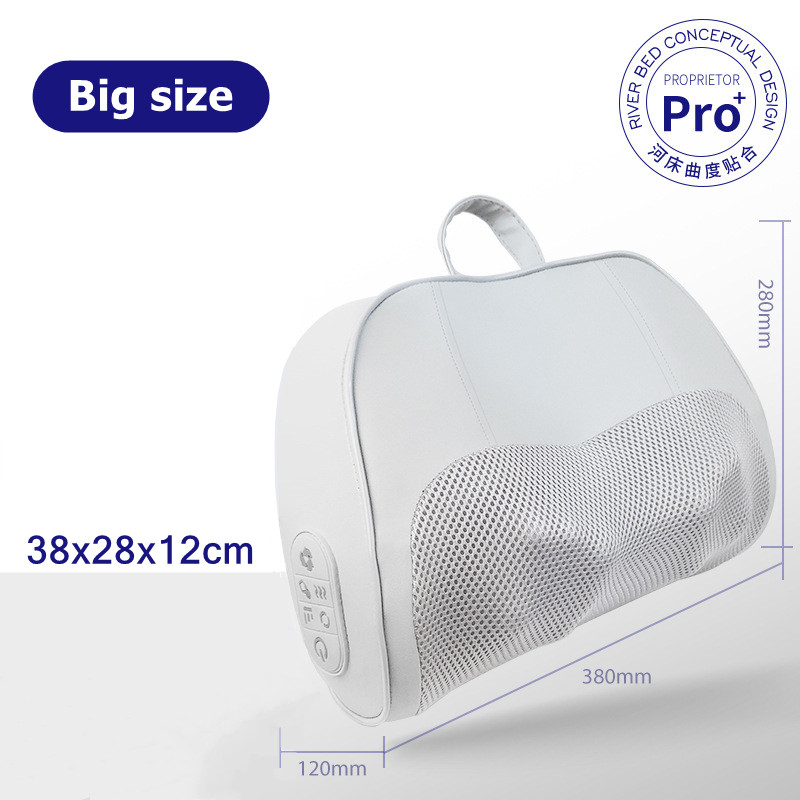 Electric Shiatsu Massage Pillow, Jinkairui Neck Back Massager with Heat, Deep Kneading for Shoulder and Full Body Muscle