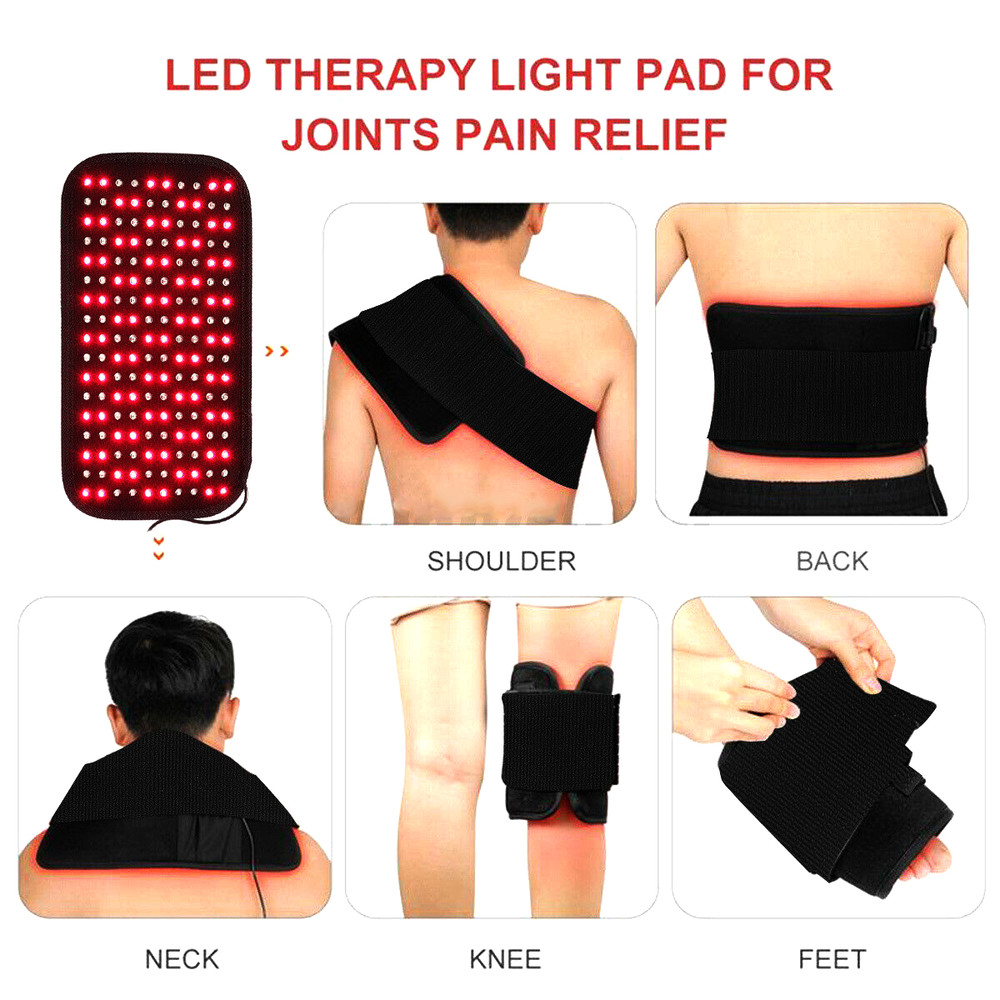 Heating Massage Belt Pad Infrared Light LED Healthcare Lumbar Back Waist Massage For Back Knee Hand 0
