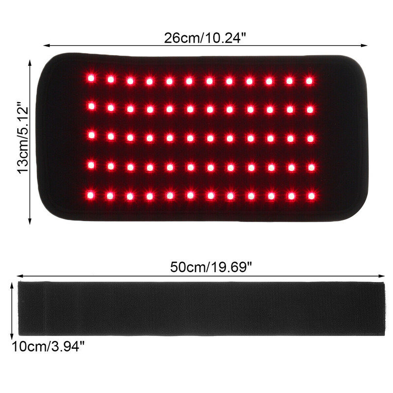 Heating Massage Belt Pad Infrared Light LED Healthcare Lumbar Back Waist Massage For Back Knee Hand 3