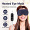 Vibration Heated Eye Mask USB Charging, Relieve Eye Fatigue Warm Sleep Shade, Dry Eyes Massage Eye Mask for Home Office