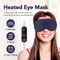 Vibration Heated Eye Mask USB Charging, Relieve Eye Fatigue Warm Sleep Shade, Dry Eyes Massage Eye Mask for Home Office