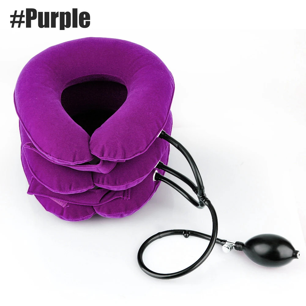 Inflatable Cervical Neck Traction Device, Neck Support Cushion, Body Relaxing Neck Pillow Massage