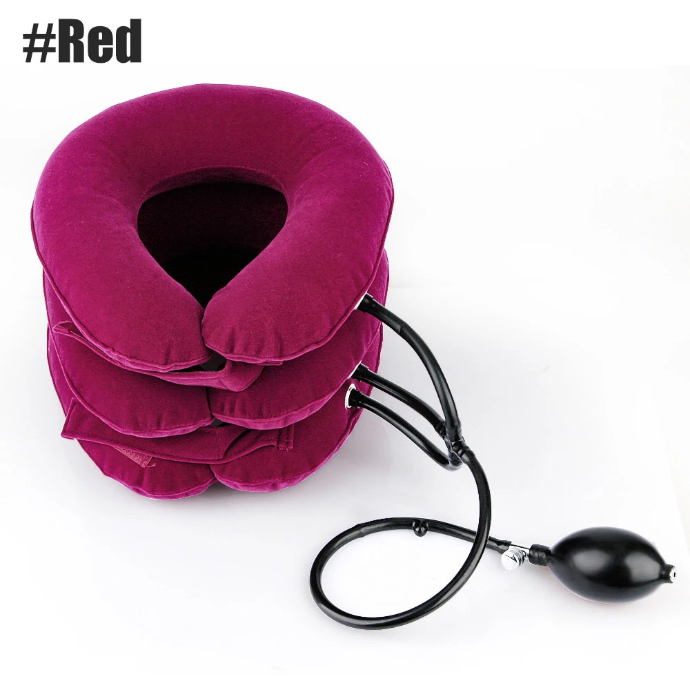 Inflatable Cervical Neck Traction Device, Neck Support Cushion, Body Relaxing Neck Pillow Massage