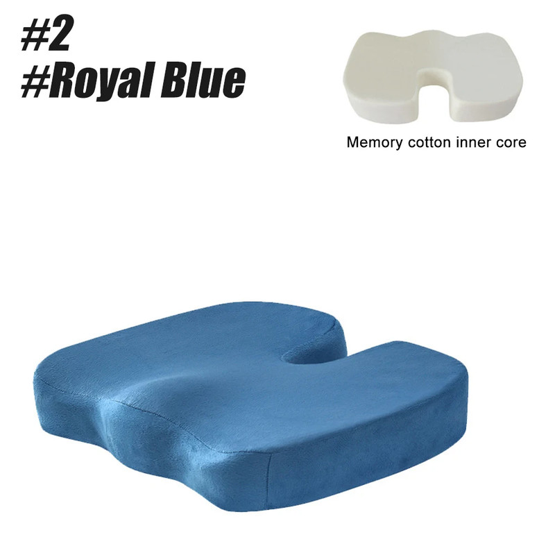 Coccyx Orthopedic Memory Foam U Seat, Office Chair Cushion, Massage Cushion Pad for Car & Chair