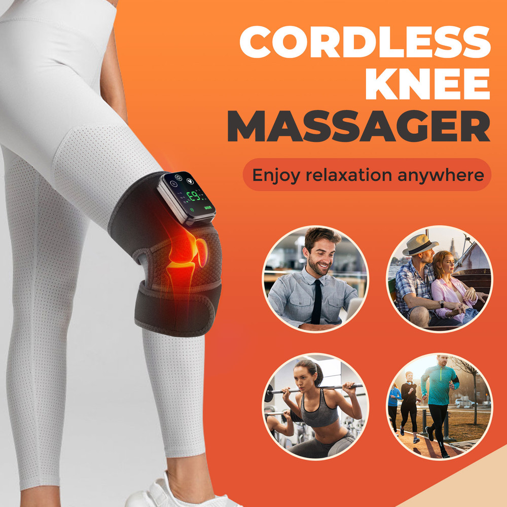 3 in 1 Massager for Shoulder Elbow Hot Compress, Electric Heated Vibration Knee Massage Pad Muscle Relaxation Thermal