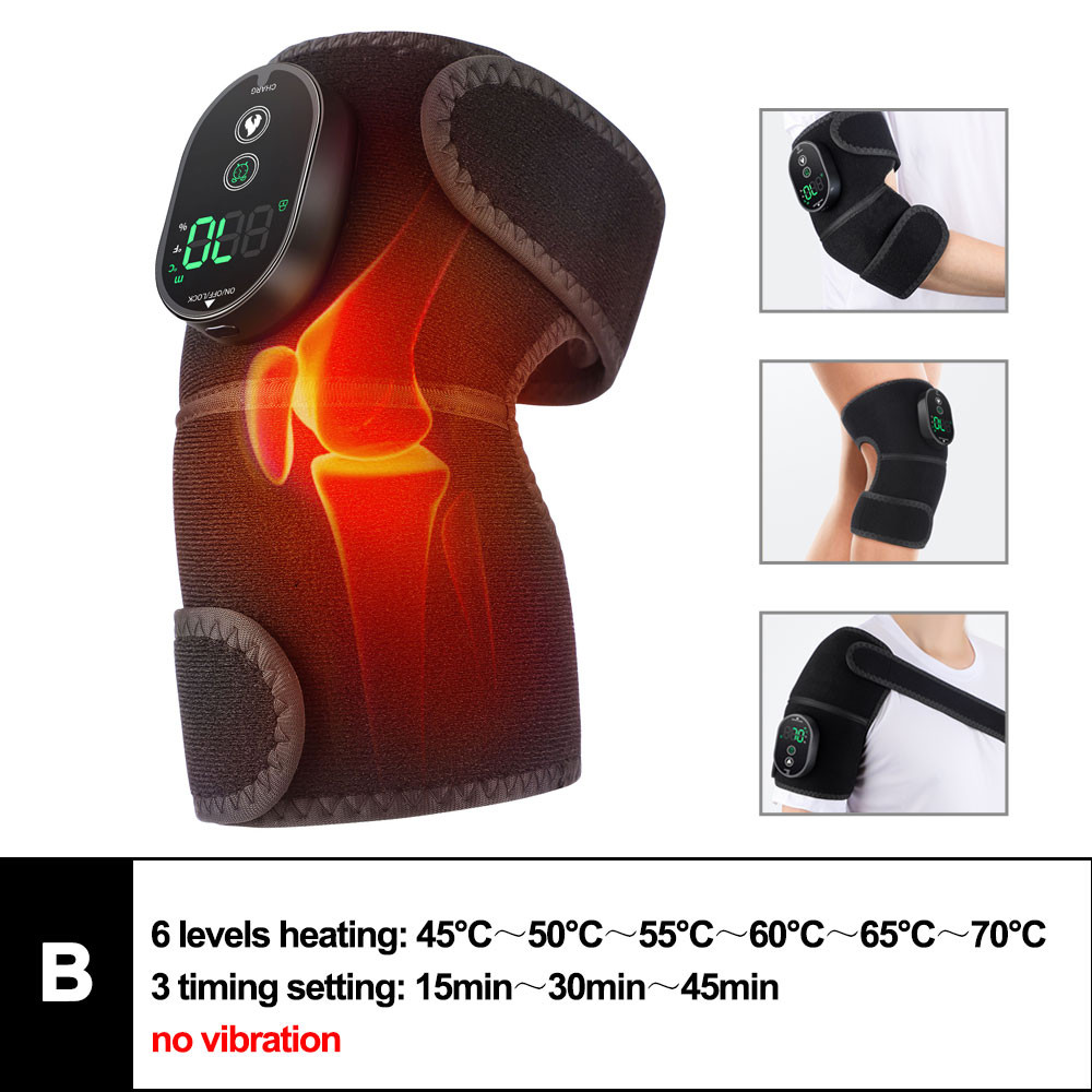 3 in 1 Massager for Shoulder Elbow Hot Compress, Electric Heated Vibration Knee Massage Pad Muscle Relaxation Thermal