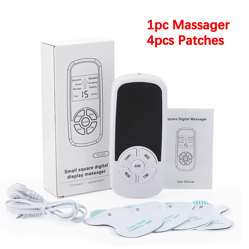 Digital Massage Tool Healthy Care Patchs, 6 Modes Tens Electric Massager for Back Waist Knee Full Body Stimulator