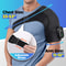 Heated Shoulder Steamer Belt, Smart Vibration Shoulder Massager, Electric Massage Machine with Temp Control